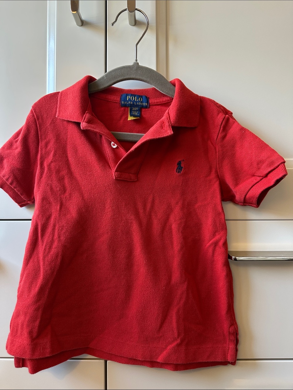 Polo by Ralph Lauren Red Short-Sleeve Kids Polo with Navy Pony
